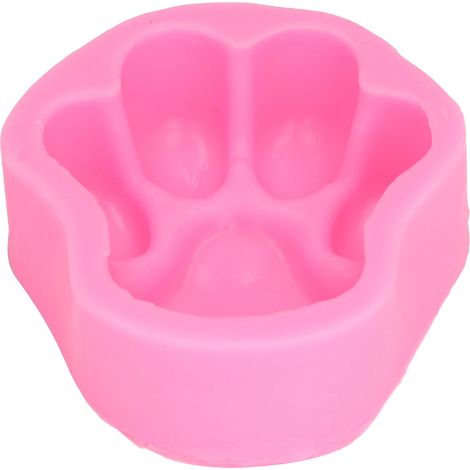 Wiederverwendbare, Flexible Silikonform, Rosa Katzen- Und Hundepfotenabdruck, Zum Selberbacken Und Dekorieren Von Kuchen.