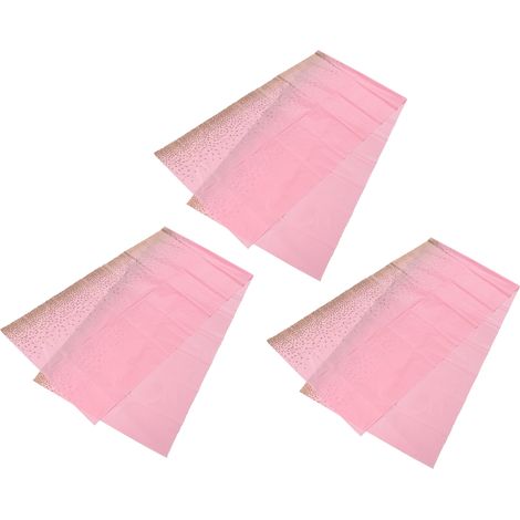 3-teiliges Set Wasserdichter Einwegtischdecken – Elegantes Und Praktisches Design – Rosa