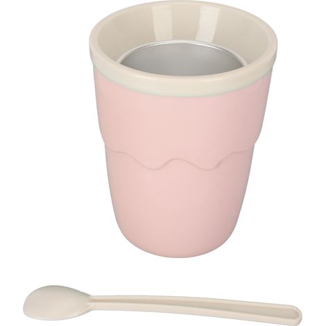 Slush-becher 200 Ml, Tragbarer, Leichter Aluminium-pp-becher – Ideal Für Reisen, Camping Und Familie – Rosa
