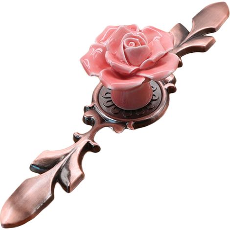 Schubladengriff Aus Keramik Und Legierung, Schrank- Und Türgriff, Rosa Ausführung 6