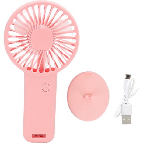 Wiederaufladbarer Usb-taschenventilator – Mini-ventilator Für Kinder, Reisen Und Outdoor-aktivitäten – Rosa