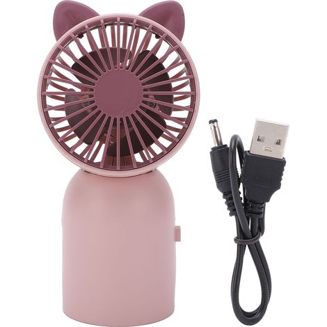 Niedlicher, Tragbarer Ventilator In Katzenform, Usb-aufladbar, Mini-ventilator Für Kinder Und Reisen