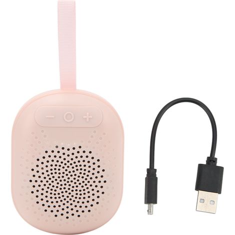 Ipx4-zertifizierter Tragbarer Bluetooth-lautsprecher, Wasserabweisend Mit Rgb-beleuchtung Und Handschlaufe, Kompakt Für Reisen Und Camping, Pink – Dual-verbindungsmodus