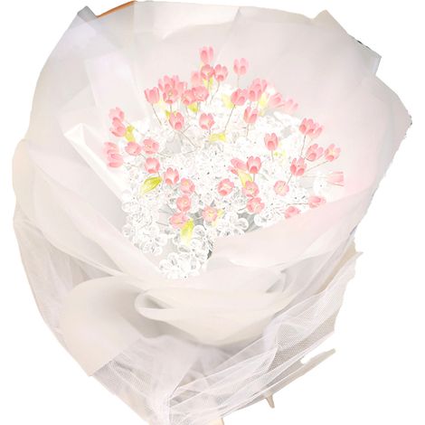 Beleuchteter Tulpenstrauß Mit Led-streifen – 33 Künstliche Blumen Zum Selberbasteln, Geschenkidee Für Frauen
