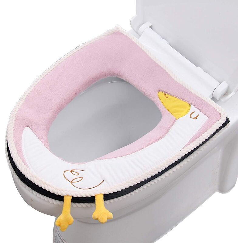 Waschbarer Und Warmer Wc-sitz Mit Griff – Universalgröße