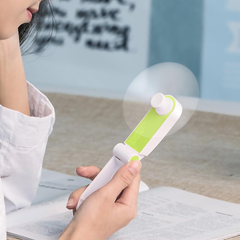 Mini-taschenventilator, Tragbar, Wiederaufladbar, Mit Usb-anschluss, Rosa, 2 Geschwindigkeitsstufen, Ideal Für Zuhause Oder Unterwegs.