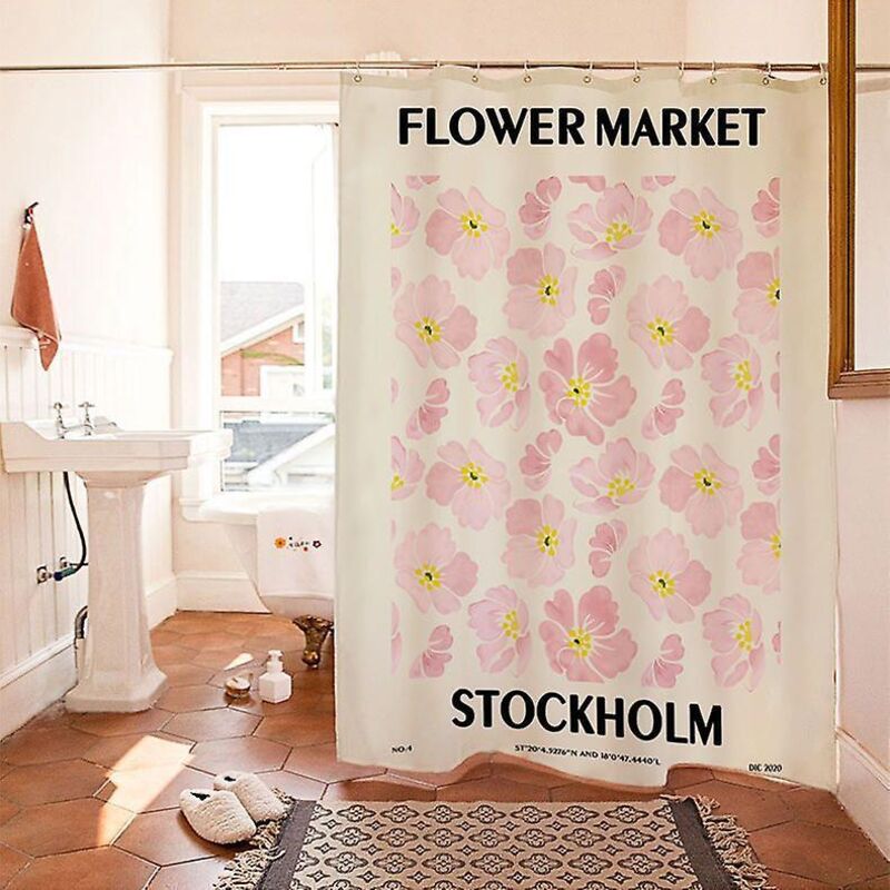 Wasserdichter Und Schimmelresistenter Duschvorhang Aus Polyester, 180 X 180 Cm, Für Badezimmer, Modell 8