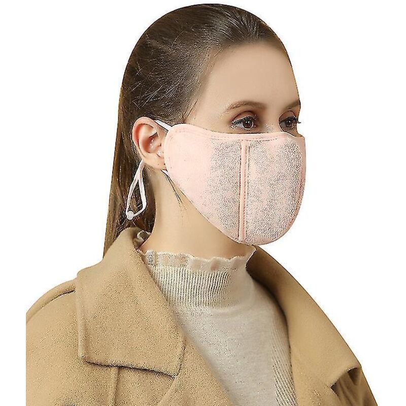 Thermo-windschutz-wintermaske Für Damen, Rosa