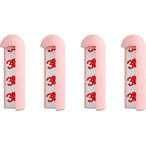 Set Mit 4 Silikon-eckenschützern Zur Sicherung Der Ecken Von Tischen, Schränken Und Kindermöbeln (rosa)