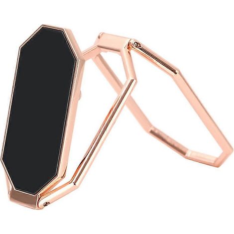Faltbarer Auto-handyhalter, Handyring Aus Zinklegierung, Tisch-handyständer (roségold) – 7 X 2 X 0,55 Cm – Gold