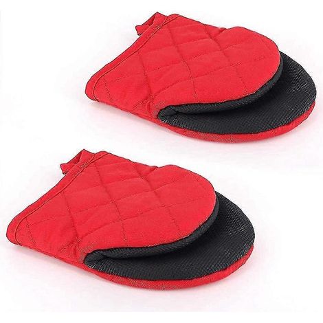 Kurze Ofenhandschuhe, Mini-küchenhandschuhe Aus Hitzebeständigem Silikon