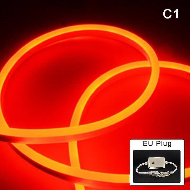 Wasserdichter, Flexibler Rgb-led-streifen, Led-neonstreifen Für Die Innendekoration – C1 – Rot