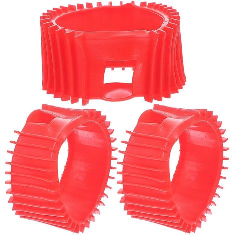 Set Mit 3 Schutzhüllen Für Sauerstoff-, Acetylen- Und Propan-manometer – 6,00 X 6,00 X 3,30 Cm – Rot