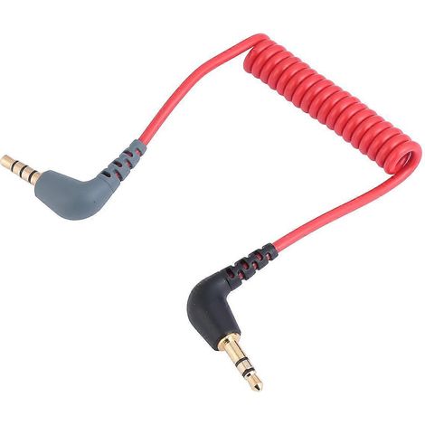 3,5-mm-anschlusskabel, Audiosignaladapter, Digitales Outdoor-kabel (rot) – 75 Cm – Rot