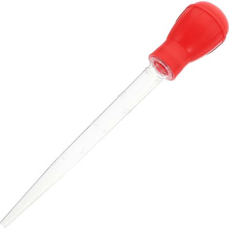 X 30-ml-küchenpipette Für Öl, Milch, Sahne Und Gewürze, Küchenzubehör Für Zuhause Und Gastronomie (rot) – 29 X 5,5 Cm – Rot