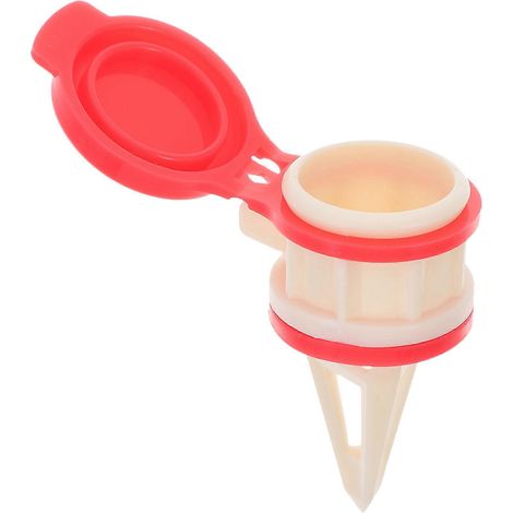 Getränkeumsteller Mit Abnehmbarem Aufsatz Für Milch Und Milchprodukte, Ausgießer Mit Deckel – 6,00 X 3,00 X 3,00 Cm – Rot