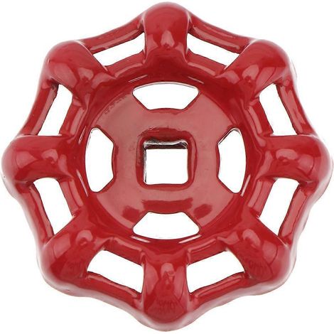 Gusseiserner Kugelgriff (1 Stück) Für Wasserrohr – 6,50 X 6,50 X 2,00 Cm – Rot