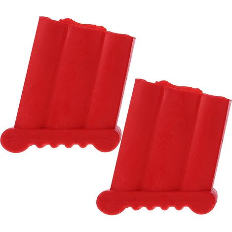 Set Mit 2 Antirutschpads Für Leiterfüße (rot) – 8,00 X 7,00 X 3,70 Cm – Rot