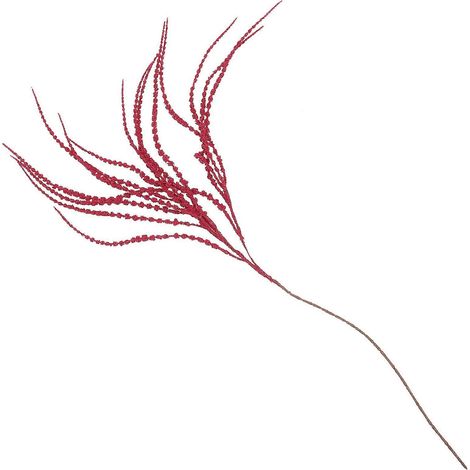 Künstliche Hängepflanze, Nachgebildeter Amarantzweig, Für Eine Hochzeitsfeier – 116 X 7 X 1 Cm – Rot
