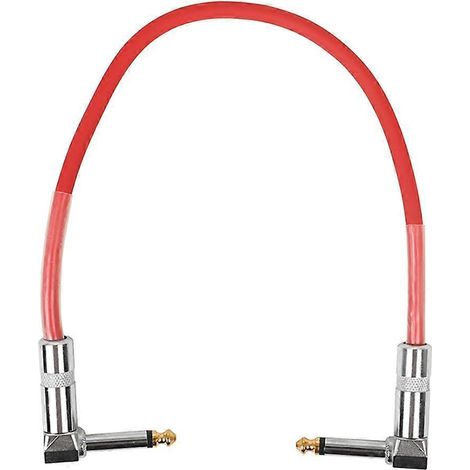 6,35-mm-e-gitarren-anschlusskabel, Effektkabel (einzelblock) – 38,00 X 4,60 X 1,20 Cm – Rot