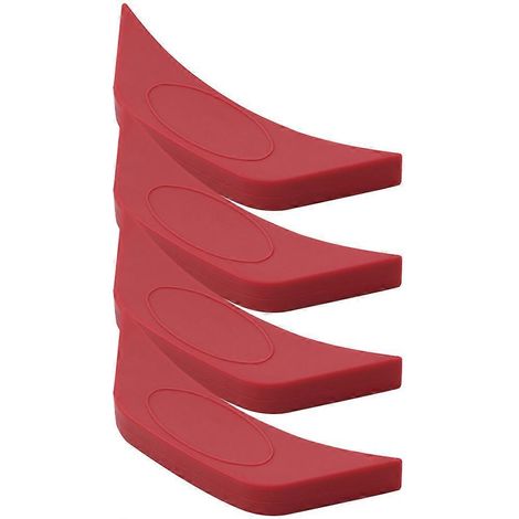 Set Mit 4 Silikongriffüberzügen Für Töpfe Und Pfannen, Für Optimalen Halt Und Wärmeisolierung. – 14 X 5 Cm – Rot