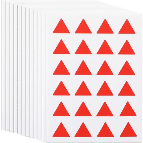 12 Blatt Dekorative, Selbstklebende Etiketten Für Pläne – 12 X 9 X 0,1 Cm – Rot