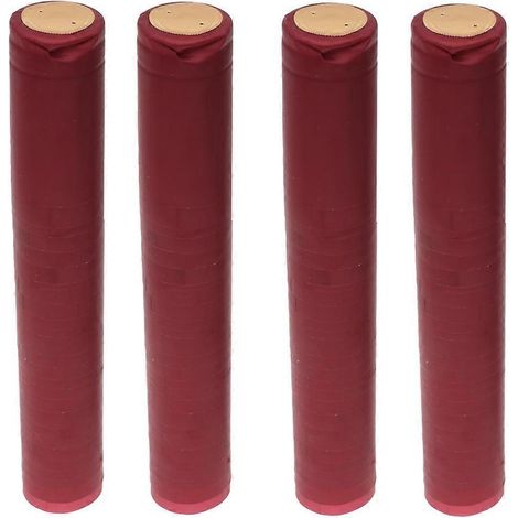 100 Schrumpfkapseln Für Rotweinflaschen – Professionelles Zubehör Für Flaschen Mit Geradem Hals – 3 X 3 X 6 Cm – Rot