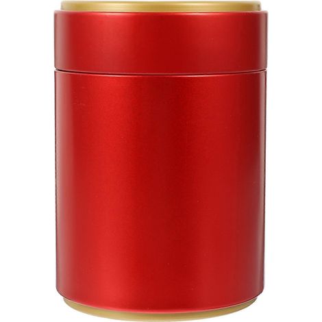 Dekorative Teedose Aus Weißblech Mit Luftdichtem Deckel, Feuchtigkeitsbeständiger Teebehälter – 8,5 X 8,5 X 12 Cm – Rot