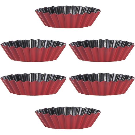 Antihaft-eierkuchenform (6-teilig), Cupcake-form, Keks- Und Puddingform, Backwerkzeug