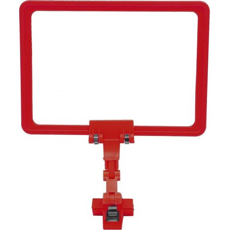 Preisschildhalter, Preisauszeichnung, Preisschildständer Für Supermärkte, Regalaufsteller – 33,50 X 21,70 X 5,00 Cm – Rot