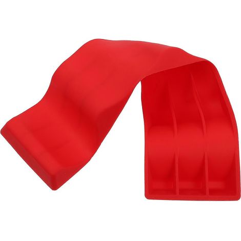 Faltbarer Silikon-weinflaschenhalter Im Kreativen Design, Für Rotwein Und Cola. – 29 X 7,5 X 1,5 Cm – Rot