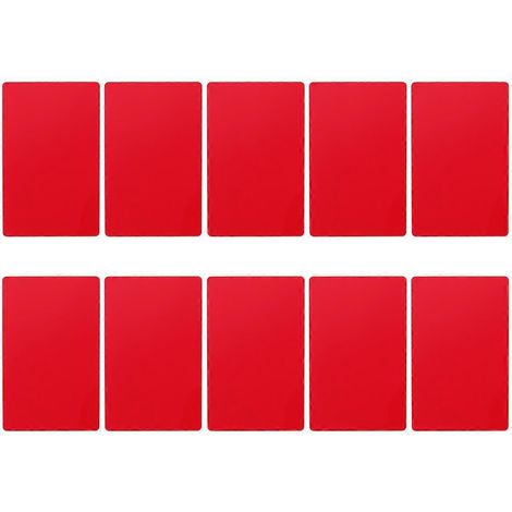 50 Farbig Eloxierte Aluminiumplatten, 0,2 Mm Dick, Für Maschinelle Und Cnc-gravur Geeignet (rot) – 8,50 X 5,50 X 0,02 Cm – Rot