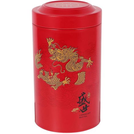 Teekanne Aus Eisen, Mini-teedose, Behälter Für Losen Tee, Originelles Bonbonglas, Luftdichte Teekanne – 14 X 8 X 8 Cm – Rot