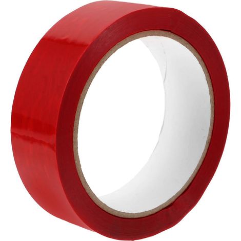 Sicherheitsklebebandrolle Mit Manipulationsschutz, Sicherheitsverpackungsklebeband, Manipulationssicheres Sicherheitsklebeband – 10,00 X 10,00 X 3,00 Cm – Rot