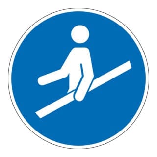Eichner Gebotsschild Handlauf benutzen, O 20 c