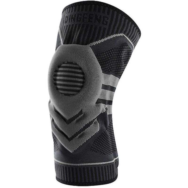 Knieorthese Mit Meniskusunterstützung, Gel-patellapolstern Und Seitlichen Stabilisatoren Für Laufen Und Arthritis – Xl – Schwarz