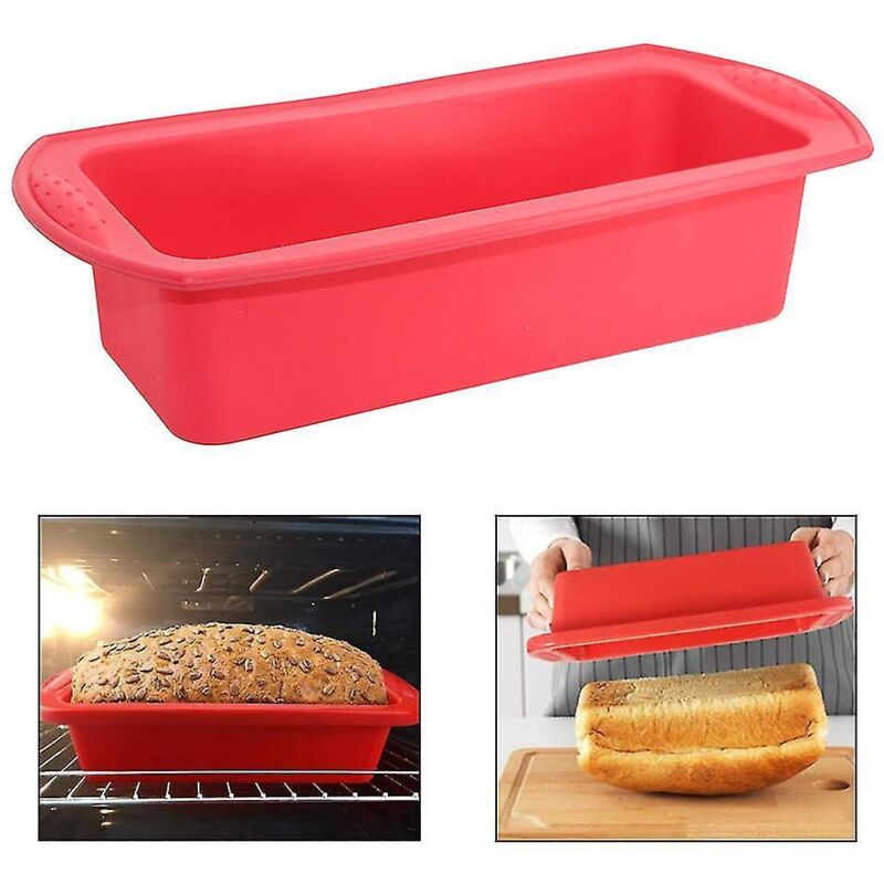 Set Mit 2 Antihaftbeschichteten Silikon-kuchenformen, Leicht Zu Lösen