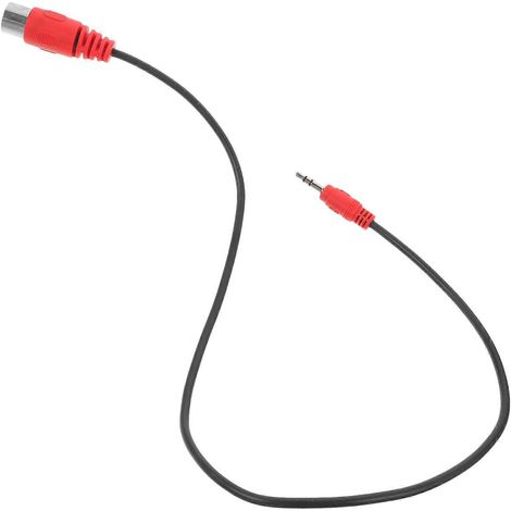 3,5-mm-audiokabeladapter Auf 5-poligen Midi-anschluss – Audiokabelzubehör – 53,30 X 1,50 X 1,50 Cm – Rot