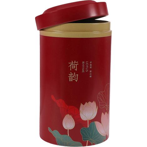 Luftdichte Chinesische Teedose, Kaffeedose, Haushaltsartikel – 14,5 X 8 Cm – Rot