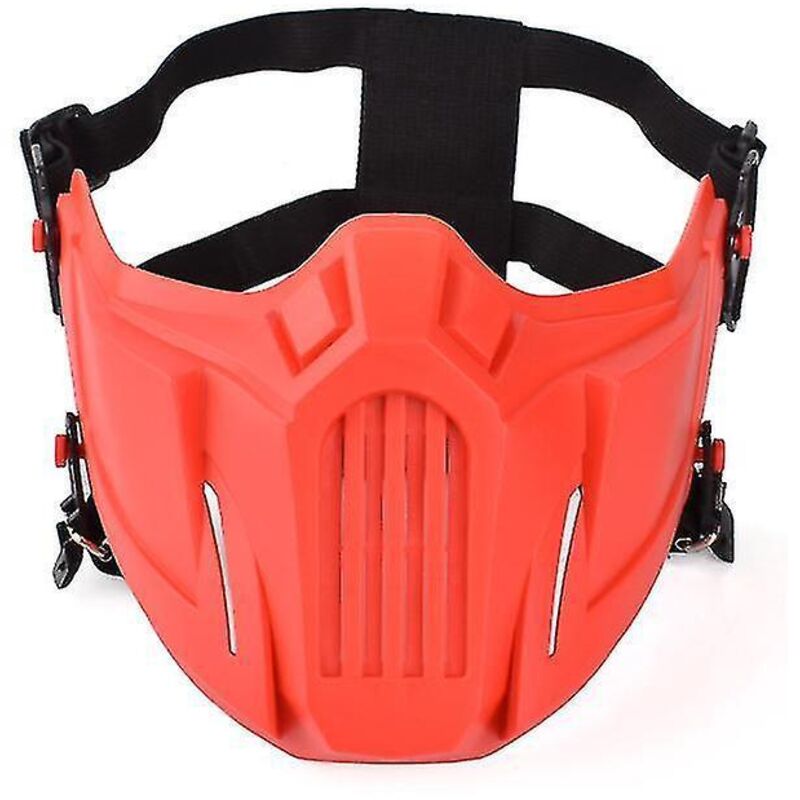 Outdoor-sportmaske, Wind- Und Staubdicht, Für Cosplay, Skifahren, Radfahren, Verstellbare Schutzmaske, Rot