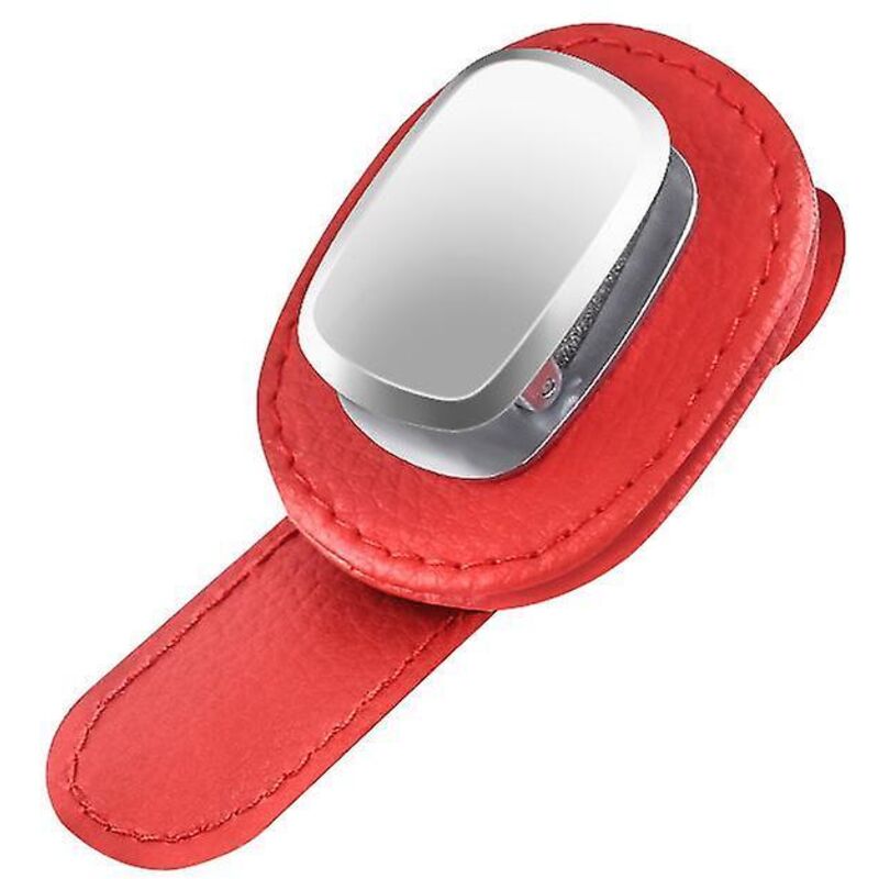 Roter Sonnenbrillenhalter Für Die Sonnenblende Im Auto Mit Ticketclip