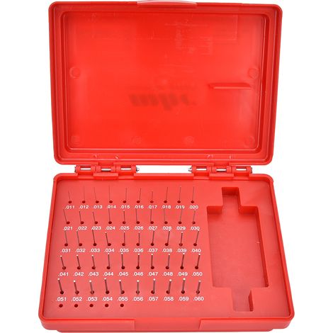 50-teiliger Satz M0-stahlstiftlehren – 0,011–0,060 Zoll, Genauigkeit 0,0002 Zoll