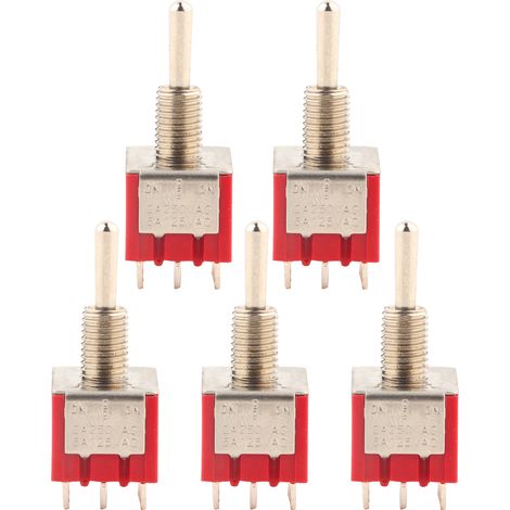 Stück Mini-kippschalter Mts-303 3pdt 9-polig, 3 Positionen Ein/aus/ein