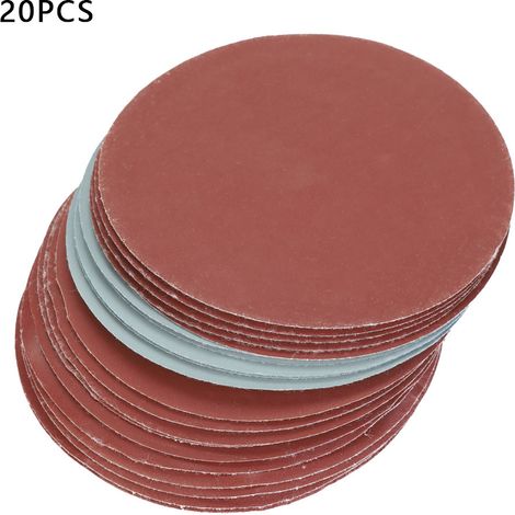 20 Robuste, Runde 5-zoll-schleifscheiben, Körnungen 1000, 1500, 2000, 3000, Zum Feinpolieren