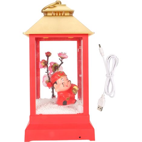 Musikalische Schneekugel-led-usb-lampe, Neujahrsdekoration Mit Licht- Und Soundeffekten