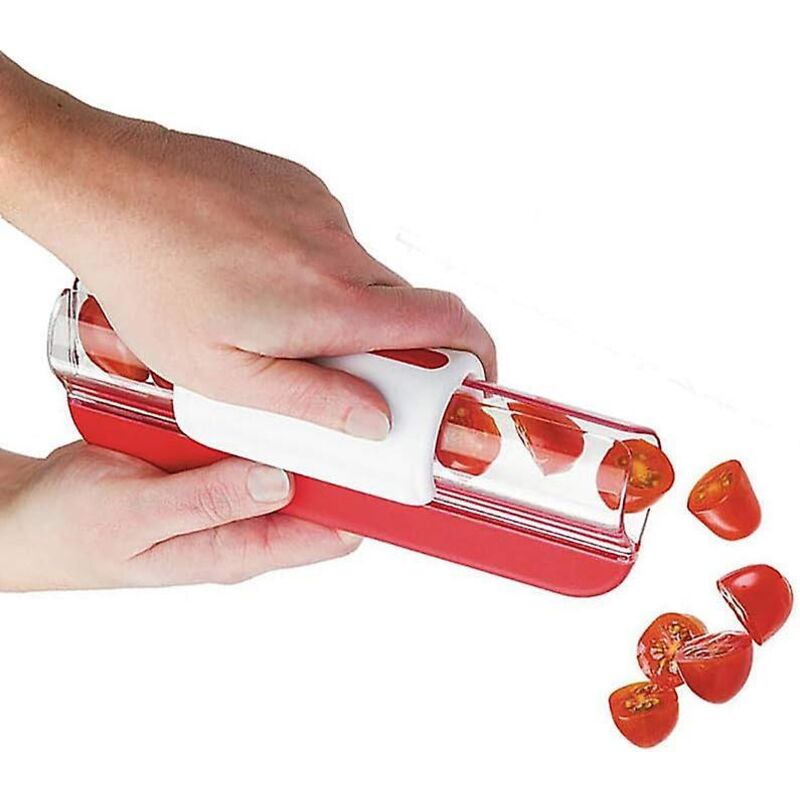Roter Obst- Und Gemüseschneider, Dekoratives Küchenutensil – 20 X 7,5 X 7 Cm