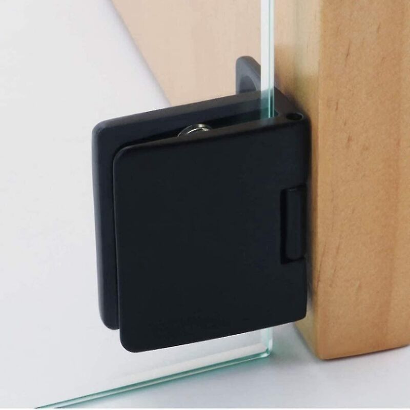 Feststehende Scharniere Aus Zinklegierung Für 5-7 Mm Glastüren (schwarz)