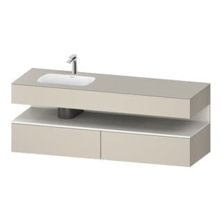 Duravit Einbauwaschtisch-Möbel-Set Qatego 160x50x60cm, Kon-WTU, B, B l, w m/ta m