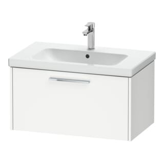 Duravit Waschtischunterschrank D-Code 78,4x40x46cm, 1 Ausz., we. ma, Gr. chrom