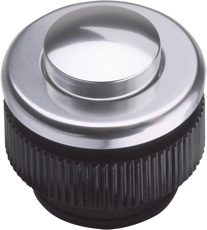 Grothe Klingeltaster rund 11,5mm Knopf alu, Hülse alu PROTACT 310 AL